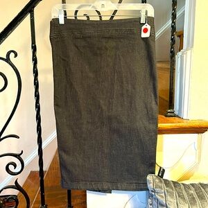 Black Denim Skirt